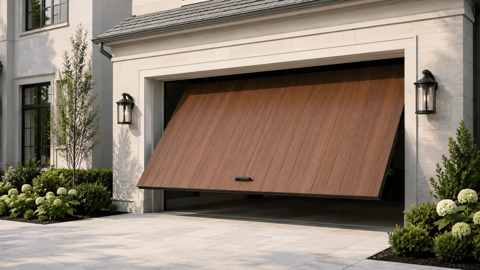 Garage door repair in progress — North Melbourne